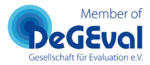 Member of DeGEval - Gesellschaft für Evaluierung